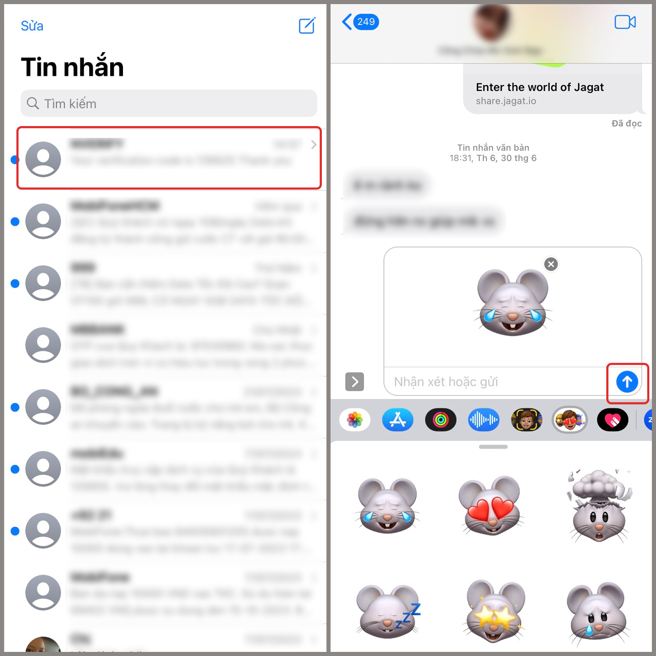 Cách nhắn tin trên iPhone