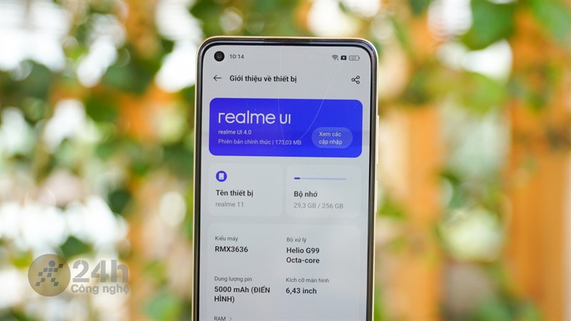 realme 11 sở hữu bộ cấu hình tốt 