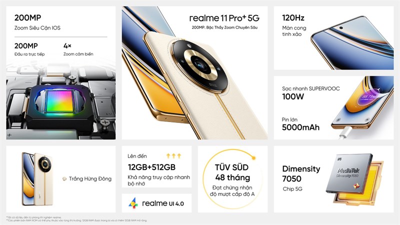 Cấu hình realme 11 Pro Plus Cấu hình realme 11 Pro Plus