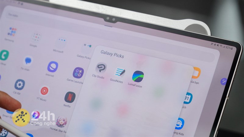 Galaxy Tab S9 Ultra hỗ trợ đa dạng ứng dụng học tập, làm việc và sáng tạo nội dung.