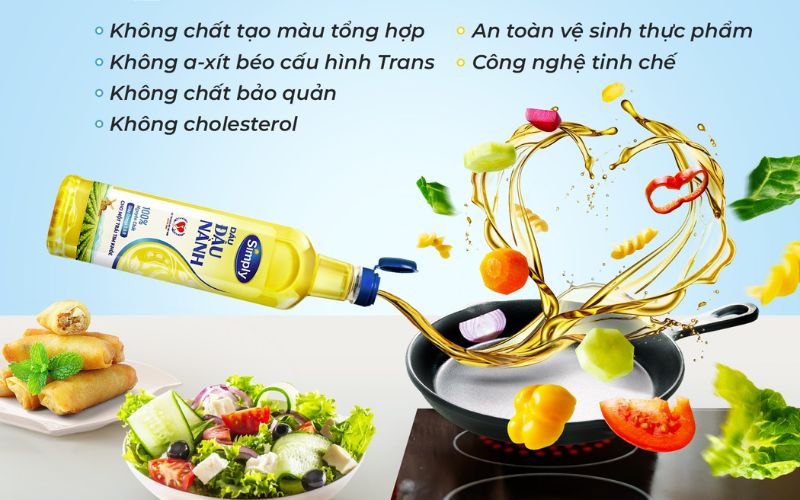 Ưu, nhược điểm dầu đậu nành Simply