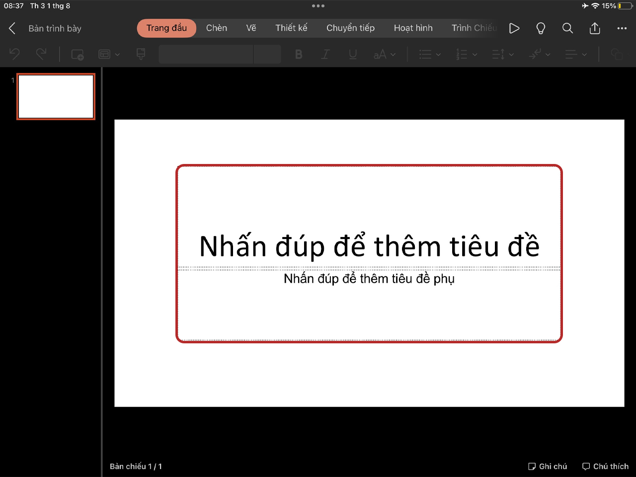 Cách dùng PowerPoint trên iPad