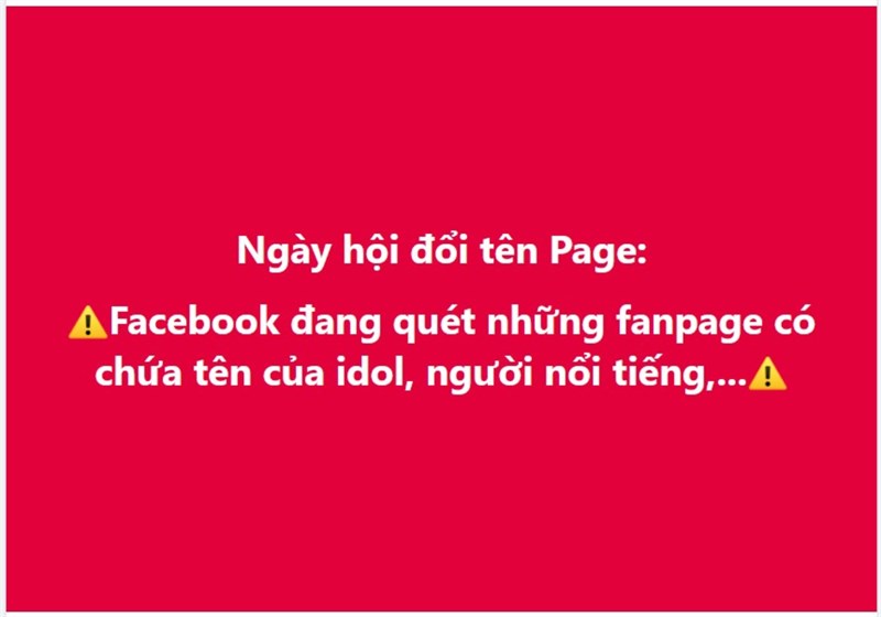 Facebook đang tiến hành rà soát các trang mang tên nghệ sĩ, nhóm nhạc nổi tiếng Facebook đang tiến hành rà soát các trang mang tên nghệ sĩ, nhóm nhạc nổi tiếng