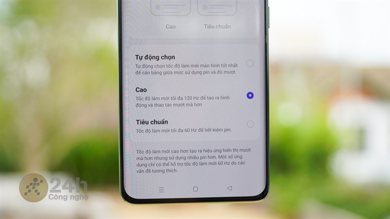 Màn hình của realme 11 Pro 5G hỗ trợ tần số quét 120 Hz Màn hình của realme 11 Pro 5G hỗ trợ tần số quét 120 Hz