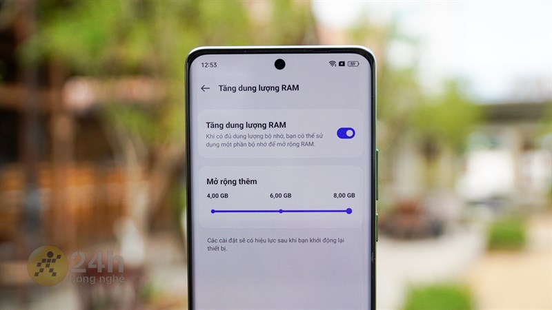 realme 11 Pro 5G được trang bị RAM 8 GB, hỗ trợ mở rộng RAM ảo tối đa 8 GB realme 11 Pro 5G được trang bị RAM 8 GB, hỗ trợ mở rộng RAM ảo tối đa 8 GB