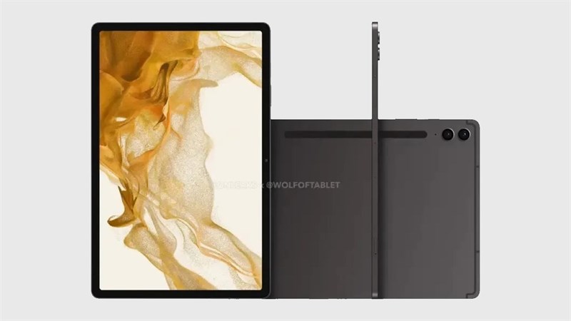 Ảnh render Galaxy Tab S9 FE+ của Onleaks