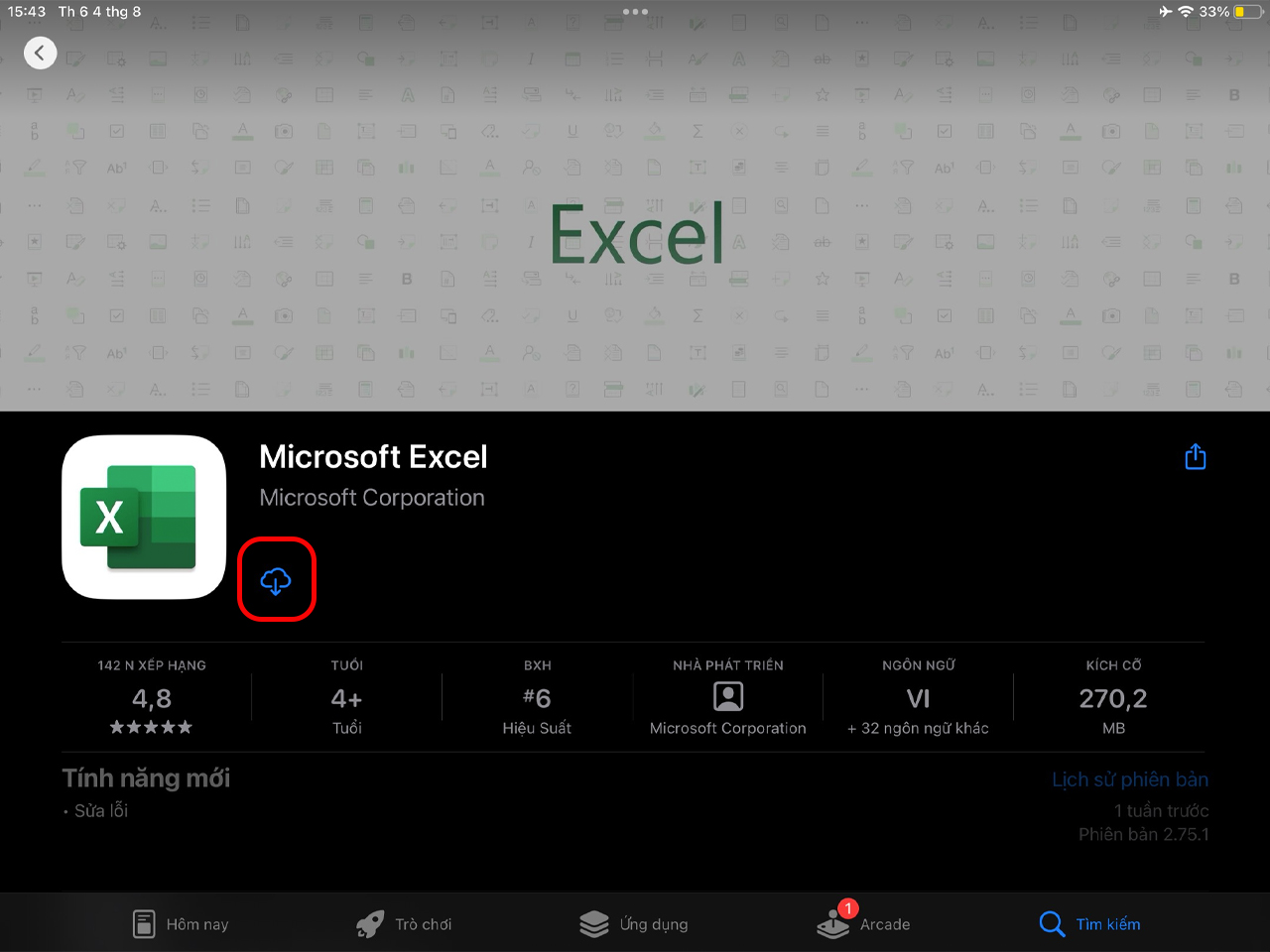 Cách dùng Excel trên iPad