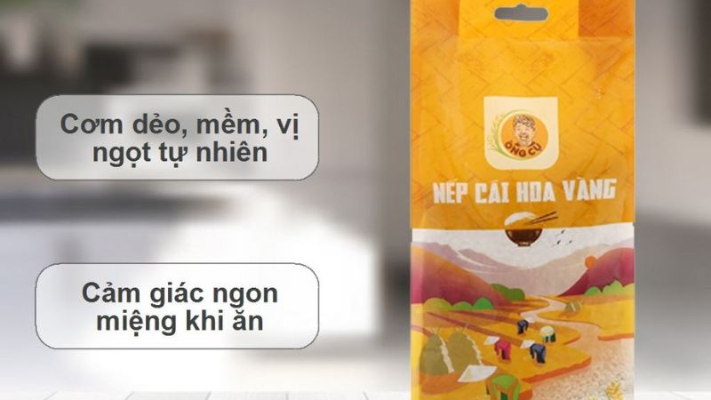 Gạo nếp cái hoa vàng Ông Cụ