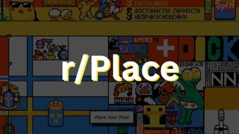 r/place là một dự án hợp tác và thử nghiệm xã hội được tổ chức trên trang mạng xã hội Reddit