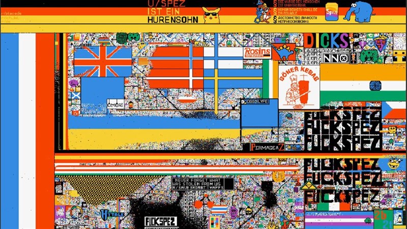 r/place là gì? Từ 'trò đùa' cho đến 'cuộc chiến' có quy mô toàn thế giới