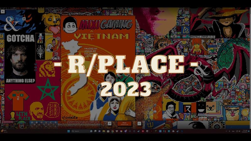r/place là gì? Bạn đã biết dấu ấn của Việt Nam trên r/place 2023 chưa?