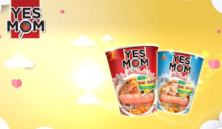 Thử ngay mì vị bò cải chua Yes Mom có xúc xích mới