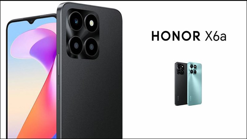 Honor X6a được trang bị camera sau sắc nét