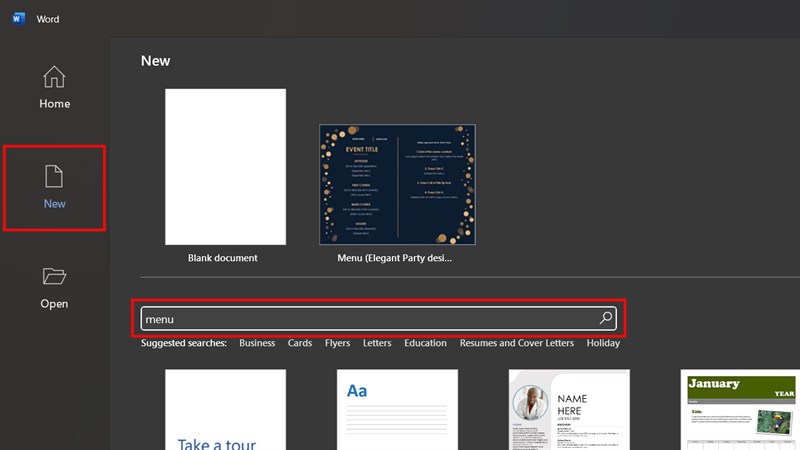 Cách tạo Menu nhà hàng bằng Microsoft Word