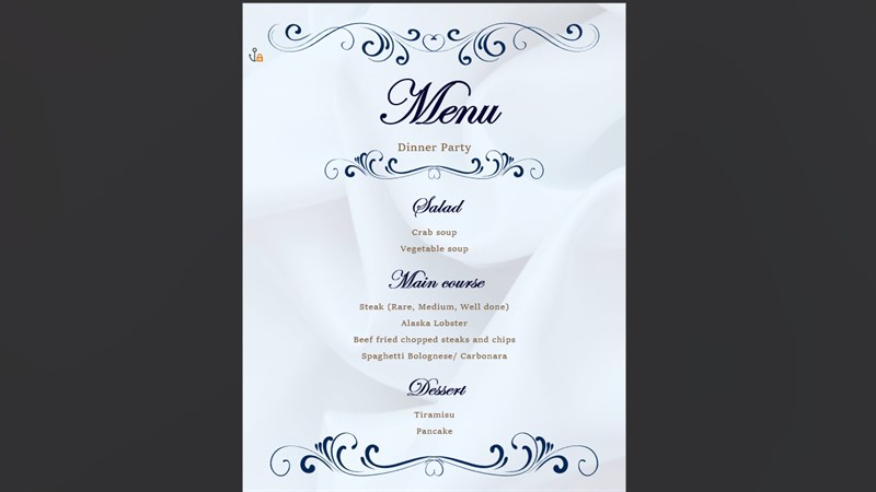 Cách tạo Menu nhà hàng bằng Microsoft Word