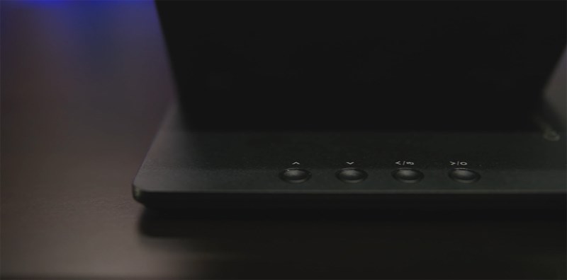 Nút bấm vật lý của ViewSonic VP16-OLED đơn giản và trực quan