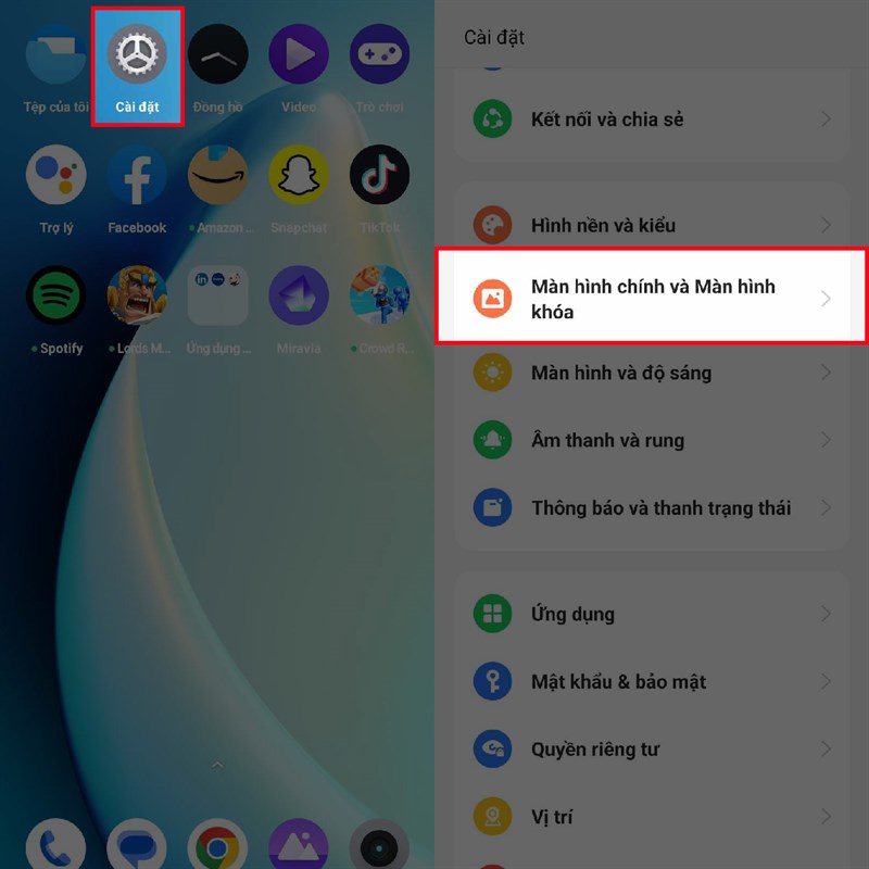 Cách bật tránh chạm nhầm khi tắt màn hình realme