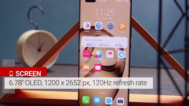 nova 11 Pro trang bị màn hình rộng 6.78 inch, tương tự phiên bản tiền nhiệm.