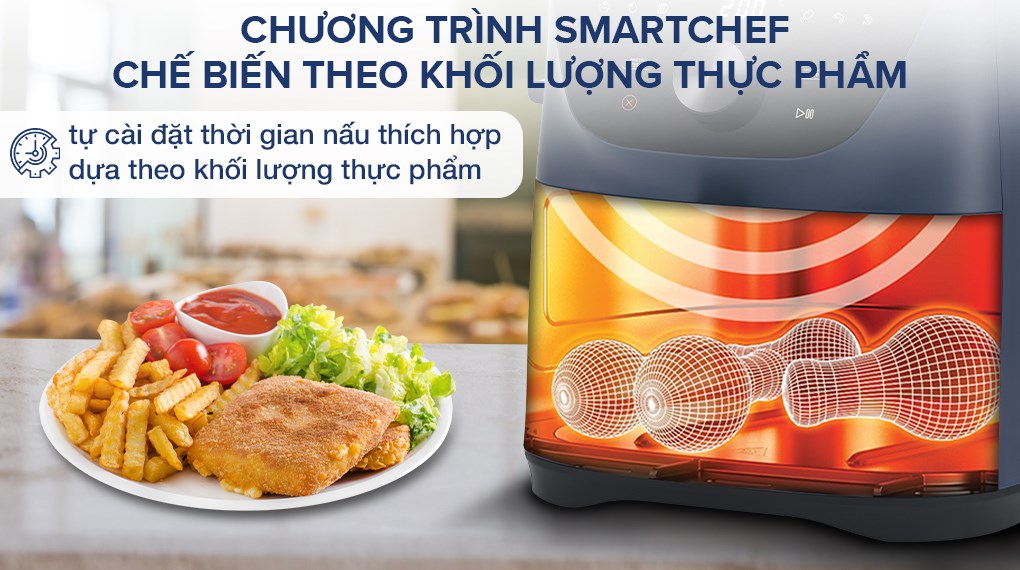 Nồi chiên không dầu Toshiba AF-74CS2SRVN(B) 7.4 lít - SmartChef