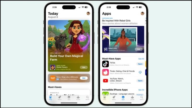 Apple đã chỉnh sửa một chút giao diện trên App Store Apple đã chỉnh sửa một chút giao diện trên App Store
