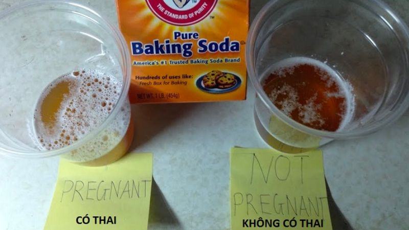 Cách thử thai bằng baking soda