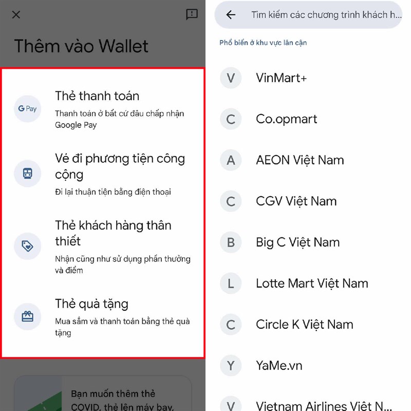 Cách sử dụng Google Wallet trên OPPO