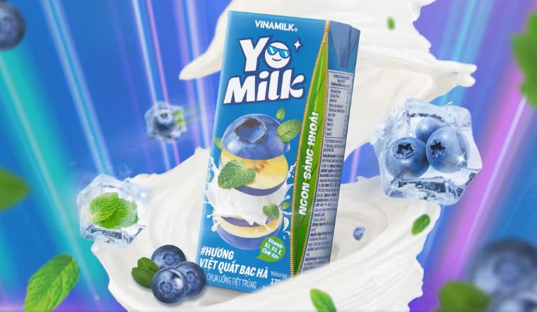 Yomilk việt quất bạc hà mới, bạn đã thử chưa?