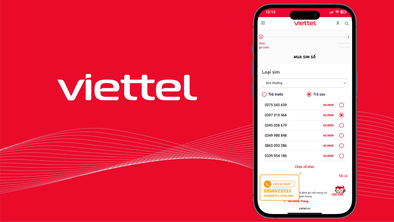 SIM VIETTEL GIÁ RẺ 50K