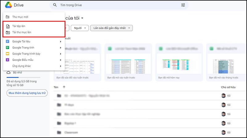 Cách nén file lên Google Drive nhanh chóng và tiết kiệm dung lượng