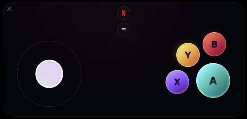Giao diện của Netflix Game Controller 