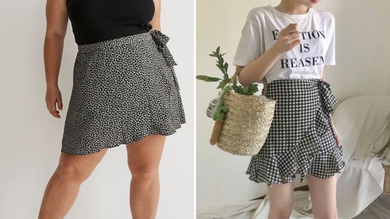 Váy mini dạng quấn (Madewell)