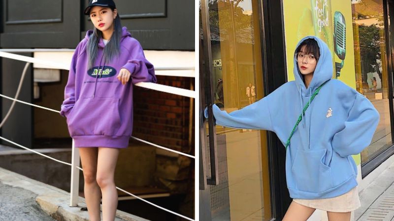 Hoodie giấu quần