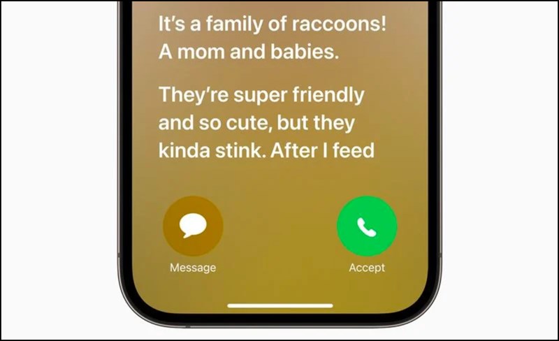 Tính năng Live Voicemail hiển thị thông báo thoại trực tiếp trên Màn hình Khóa