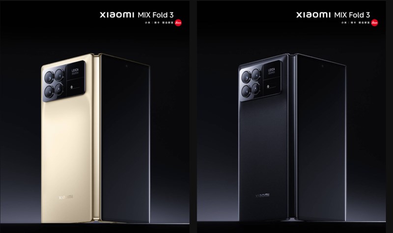 Xiaomi MIX Fold 3 sẽ hai phiên bản màu sắc là: Vàng và Đen Xiaomi MIX Fold 3 sẽ hai phiên bản màu sắc là: Vàng và Đen