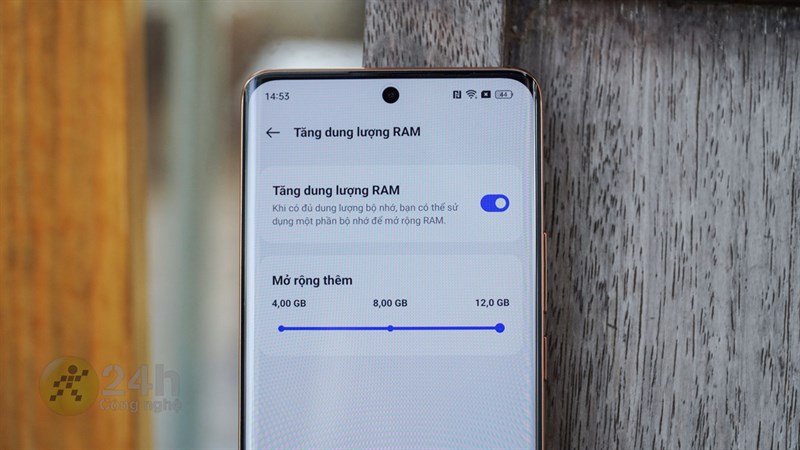 realme 11 Pro+ còn đạt dung lượng RAM Lên đến 24 GB (12 GB RAM chính + 12 GB RAM ảo)