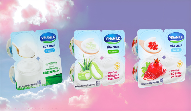 Vinamilk ra mắt sữa chua ăn ít đường với 3 hương vị mới