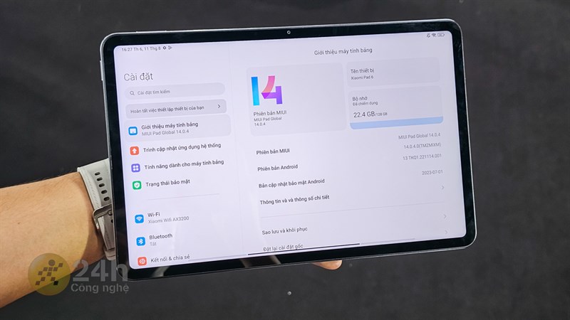 Xiaomi Pad 6 sở hữu bộ cấu hình tốt Xiaomi Pad 6 sở hữu bộ cấu hình tốt