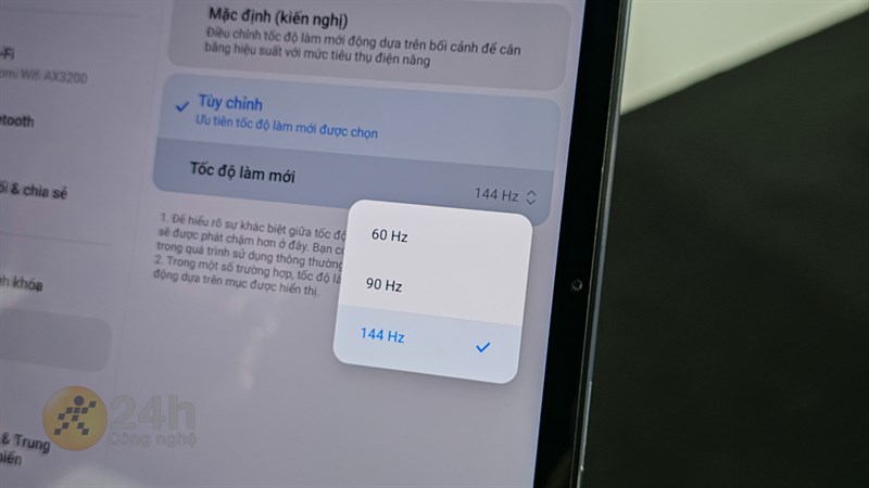 Xiaomi Pad 6 sở hữu chất tần số quét lên đến 144 Hz Xiaomi Pad 6 sở hữu chất tần số quét lên đến 144 Hz