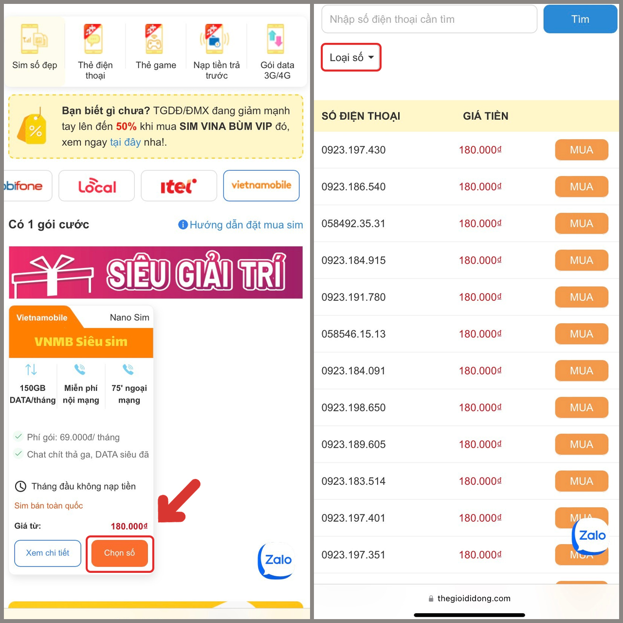Cách mua SIM Vietnamobile nhanh chóng, chọn số đẹp hợp phong thủy
