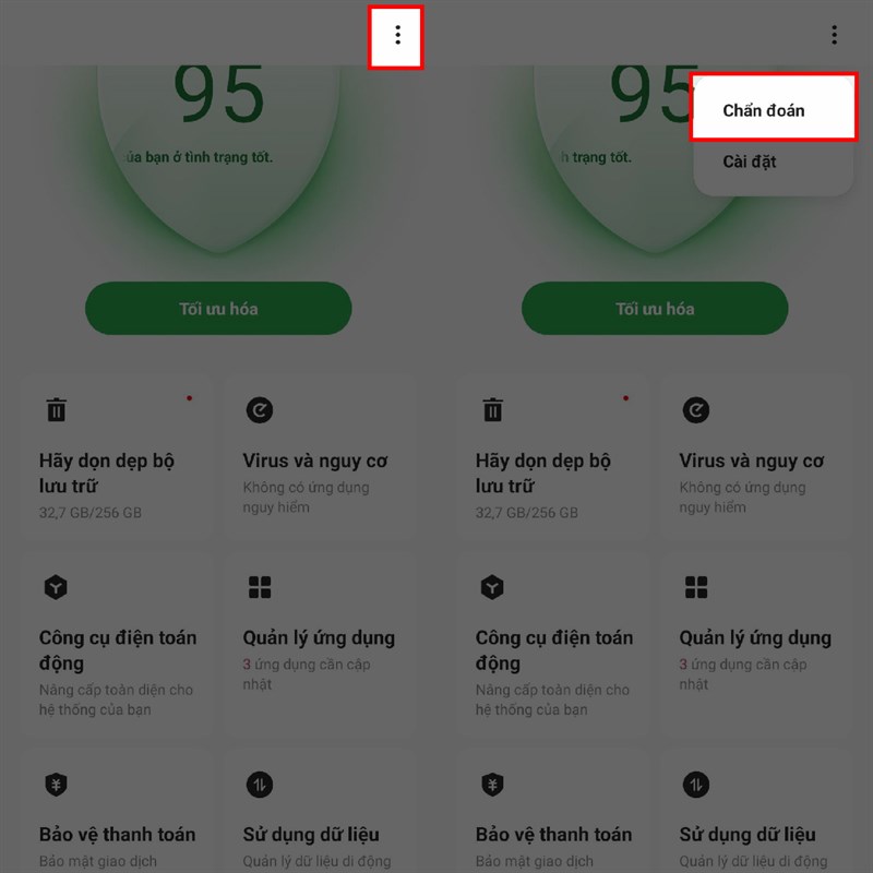 Cách chạy chẩn đoán trên OPPO Reno10 5G