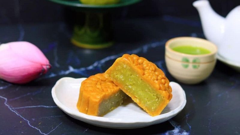 Bánh trung thu đậu xanh chay Brodard Bánh trung thu đậu xanh chay Brodard