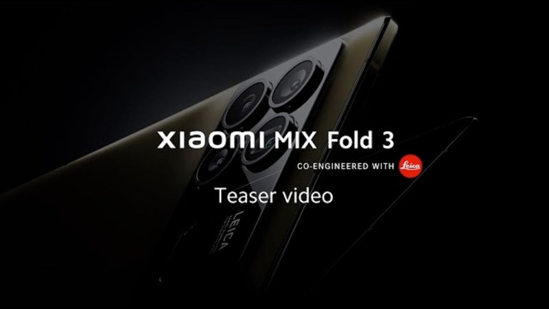 Xiaomi Mix Fold 3 vừa lộ diện qua video thực tế Xiaomi Mix Fold 3 vừa lộ diện qua video thực tế