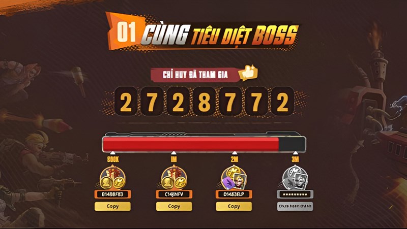 Số lượng người chơi đăng ký trước càng lớn, giá trị quà tặng càng cao