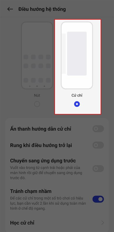 Cách đổi cử chỉ điều hướng trên OPPO Reno10 Pro 5G