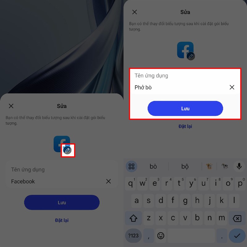 Cách sửa biểu tượng ứng dụng trên OPPO Reno10 Pro 5G