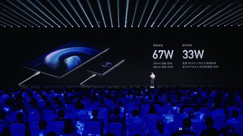 Xiaomi Pad 6 Max cũng được hỗ trợ công suất sạc nhanh lên đến 67 W.