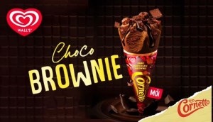 Độc đáo với kem Wall's Cornetto Choco Brownie x3 vị socola mới