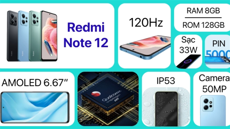 thông số của redmi note 12
