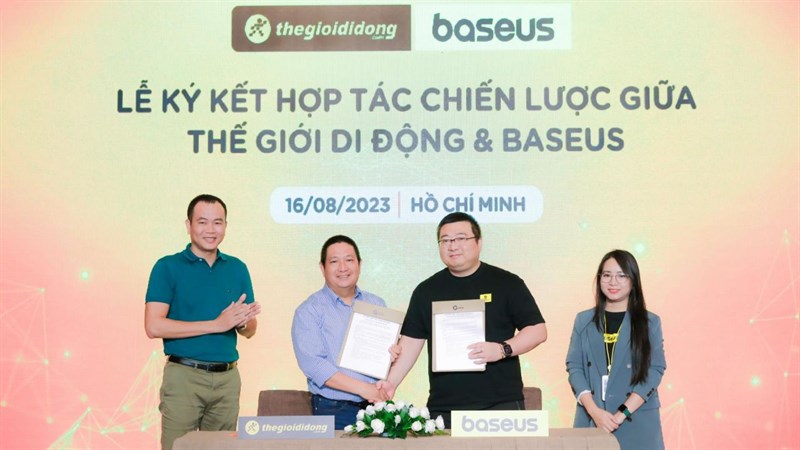Lễ ký kết hợp tác đặc biệt giữa Thế Giới Di Động và Baseus Lễ ký kết hợp tác đặc biệt giữa Thế Giới Di Động và Baseus