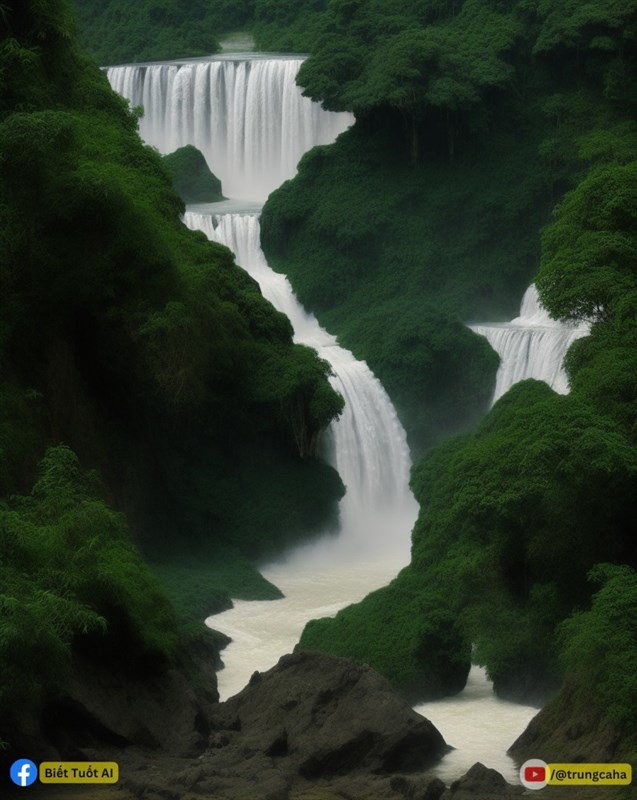 Tranh bản đồ Việt Nam được vẽ bằng AI